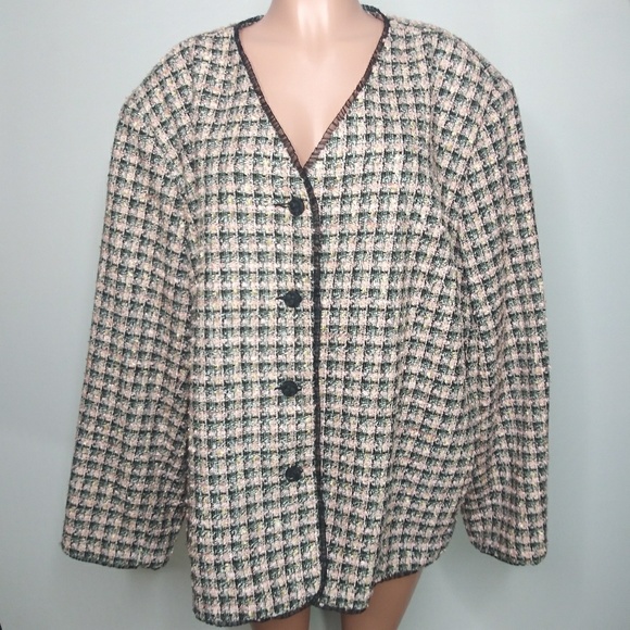 Koret Jackets & Blazers - Koret blazer tweed fabric button up size 30W